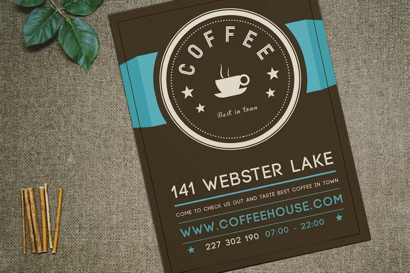 Standard flyers printed and boxed by 4OVER4.COM