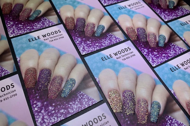 Glitter Spot UV Cards