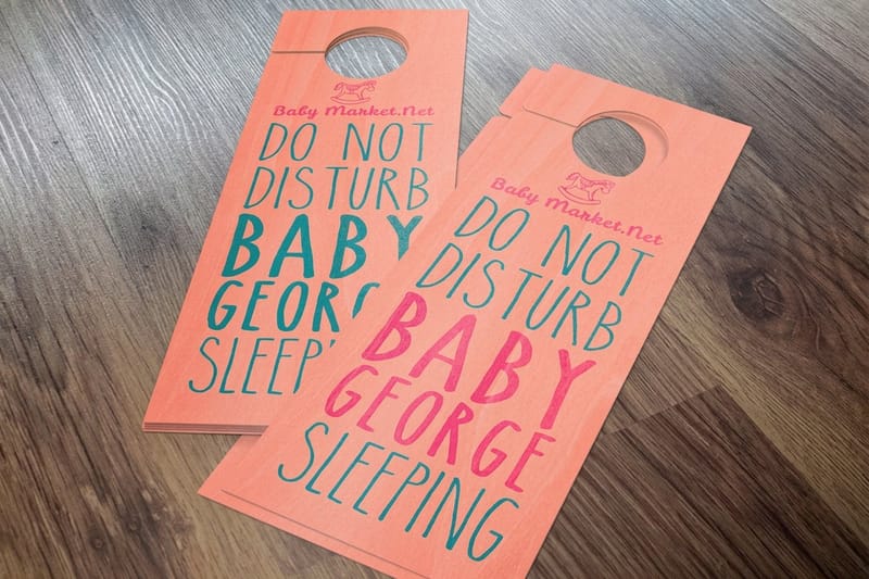 Professional doorhangers printing - existing_product 2 by 4OVER4.COM