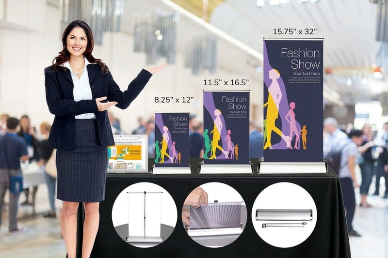 Mini Retractable Banner Stands