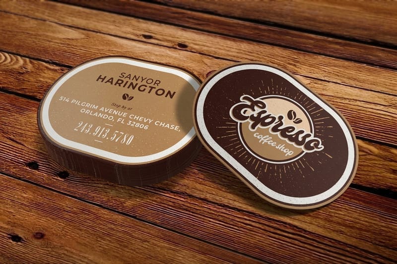 Professional business cards printing by 4OVER4.COM