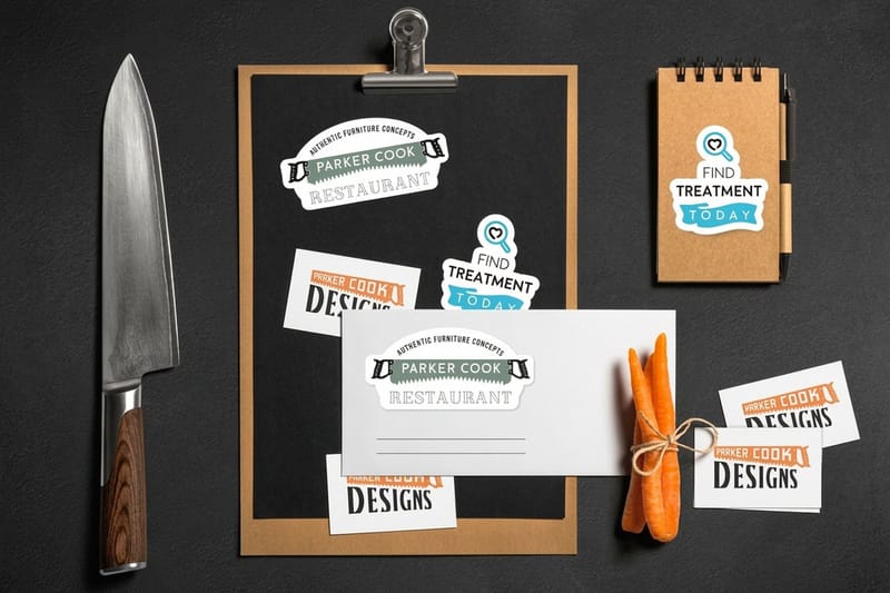 Custom business labels printing - existing_product 3 by 4OVER4.COM
