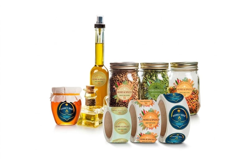 Custom canning labels printing - existing_product 3 by 4OVER4.COM