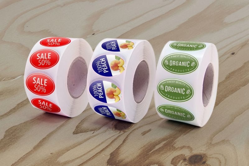 oval labels printing - existing_product by 4OVER4.COM