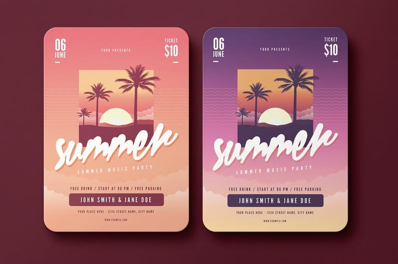 Rounded corner flyers