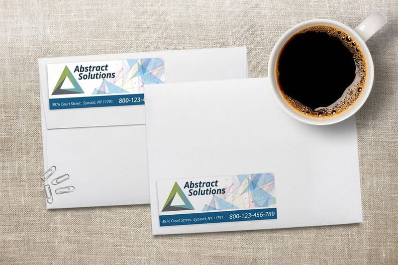 Professional business labels printing - existing_product 2 by 4OVER4.COM