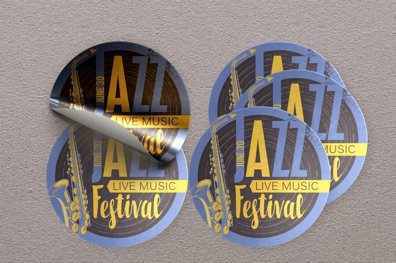 Promotional and events stickers
