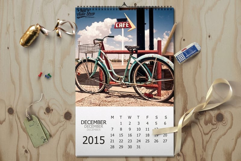 Custom calendar printing - existing_product 3 by 4OVER4.COM