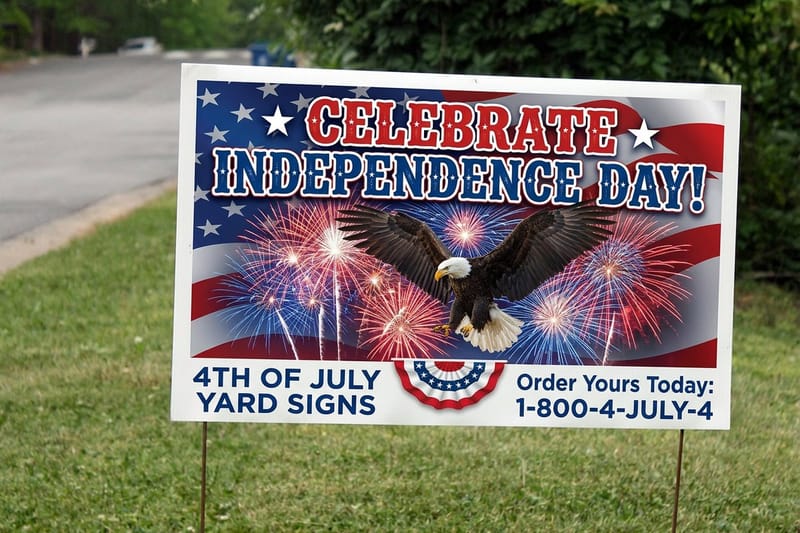 Professional yard signs printing - new_product 2 by 4OVER4.COM