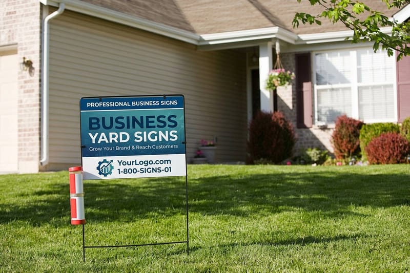 How to Choose a Business Yard Sign That Gets Read From the Road