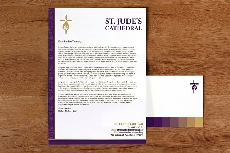 Professional what is a letterhead - new_product 2 by 4OVER4.COM