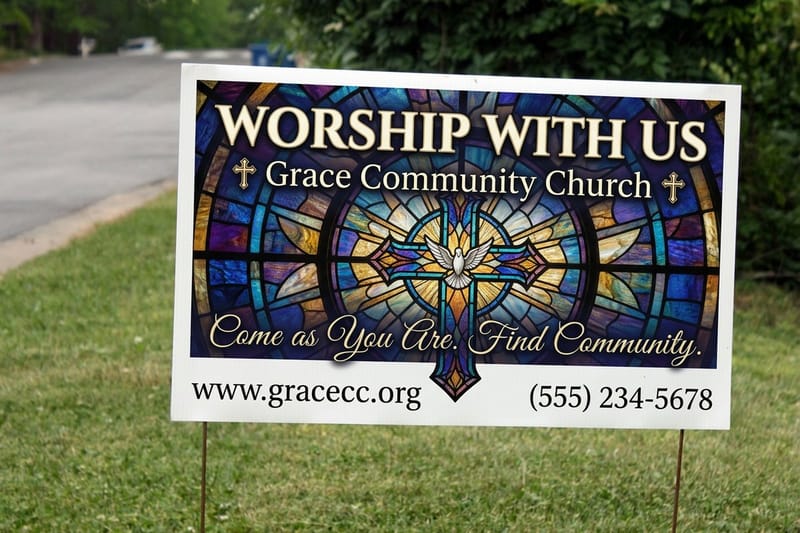 How to Print Large Signs That Read From the Street and Last