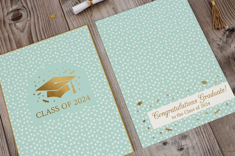 Graduation Announcement Postcard Wording, Sizes and Design That Prints Clean