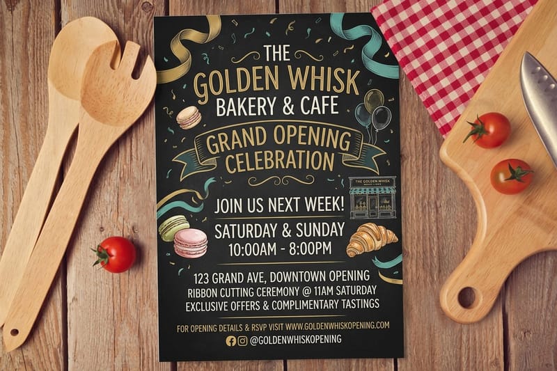 grand opening flyers - 4OVER4.COM