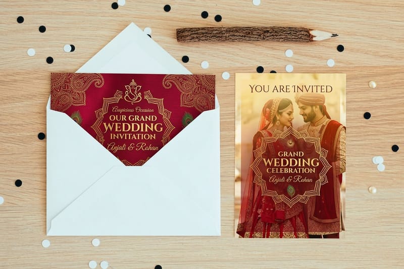 Professional invitation printing - new_product 2 by 4OVER4.COM