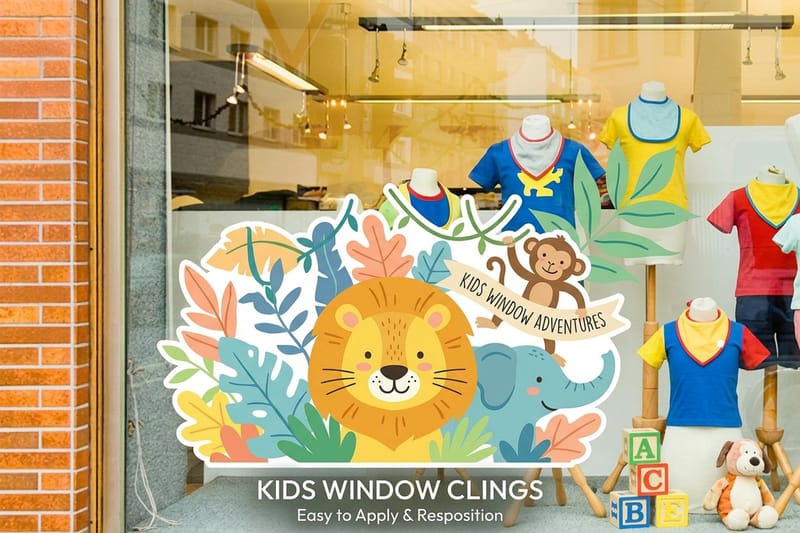 kids window clings - 4OVER4.COM