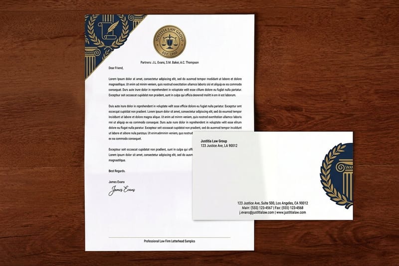 Law Firm Letterhead vs Legal Presentation Folders vs Standard Business Cards