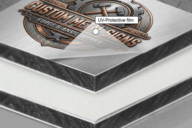 How Metal Sign Printing Works, From Blank Aluminum to Mounted Sign