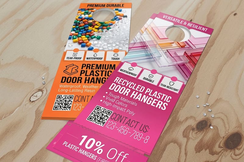 Plastic door hangers