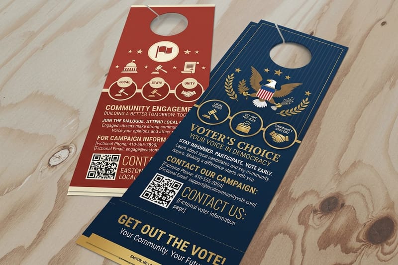 Political Door Hanger Examples That Win Grassroots Races