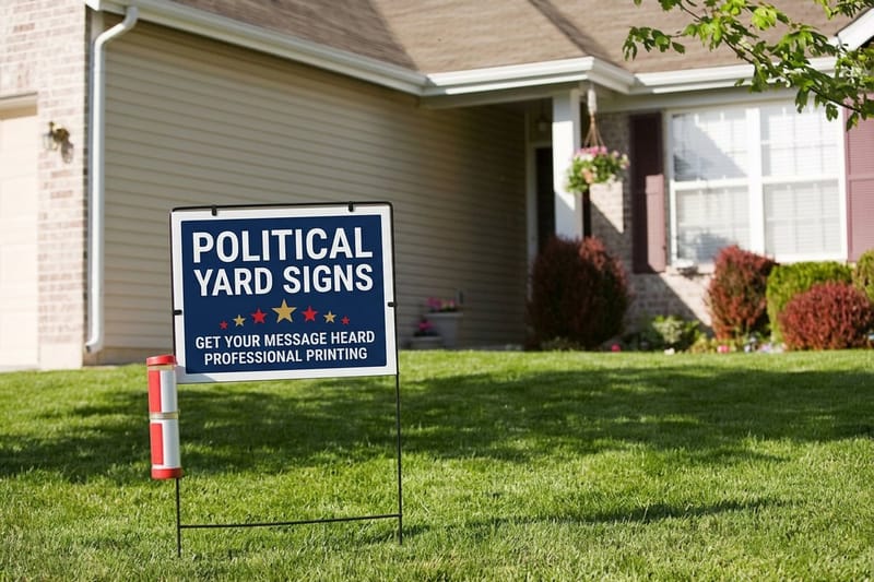 Political yard signs