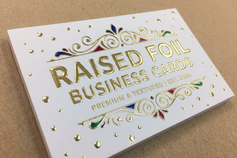 How Raised Business Card Printing Works and What It Costs