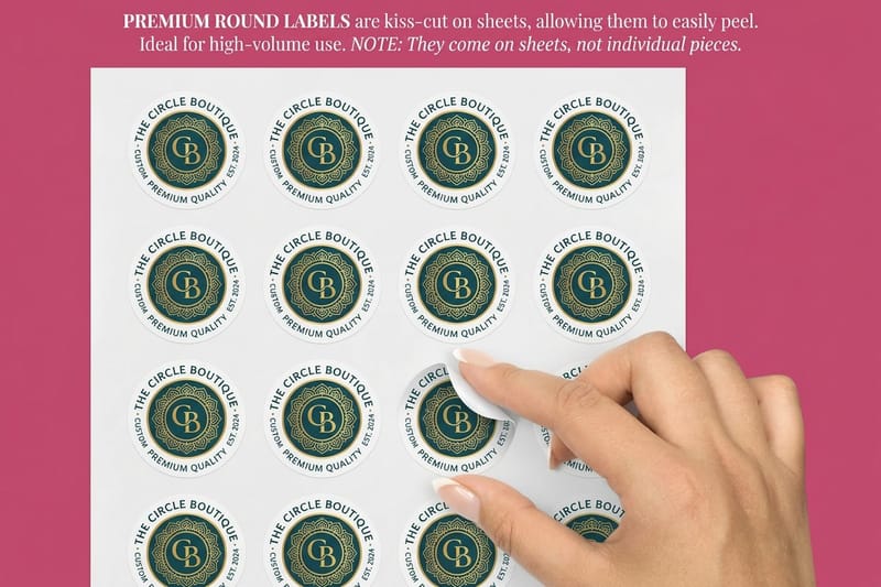 Custom Round Stamps for Logos and Seals