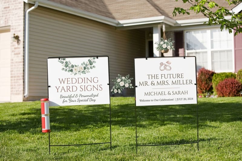 Wedding Invitations vs Menus vs Yard Signs: What To Print and When