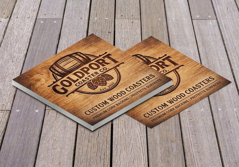 Custom drink coasters printing - new_product 3 by 4OVER4.COM