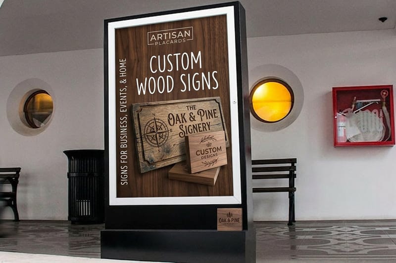 How Wooden Logo Signs Are Made, From Engraved Beech to Wood-Look Rigid Panels