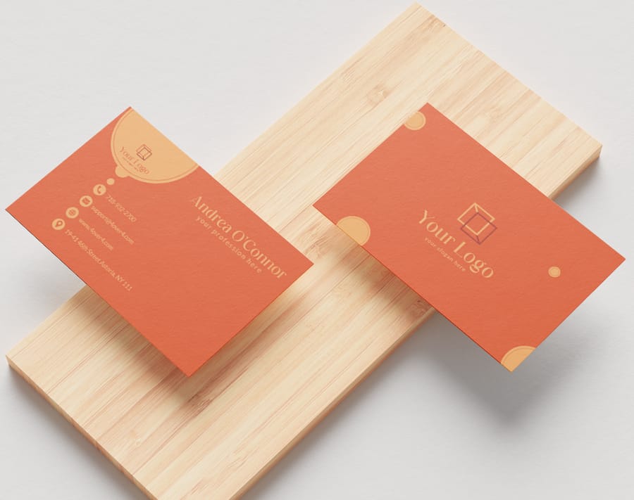 ultra-thick luxury business card for a beauty brand