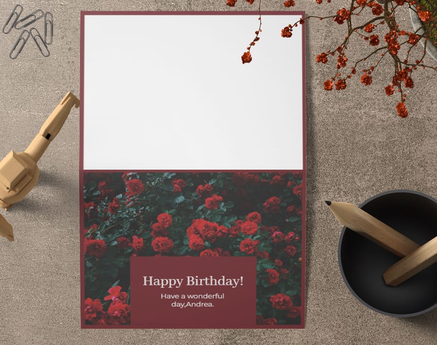 Elegant Birthday Greeting Card