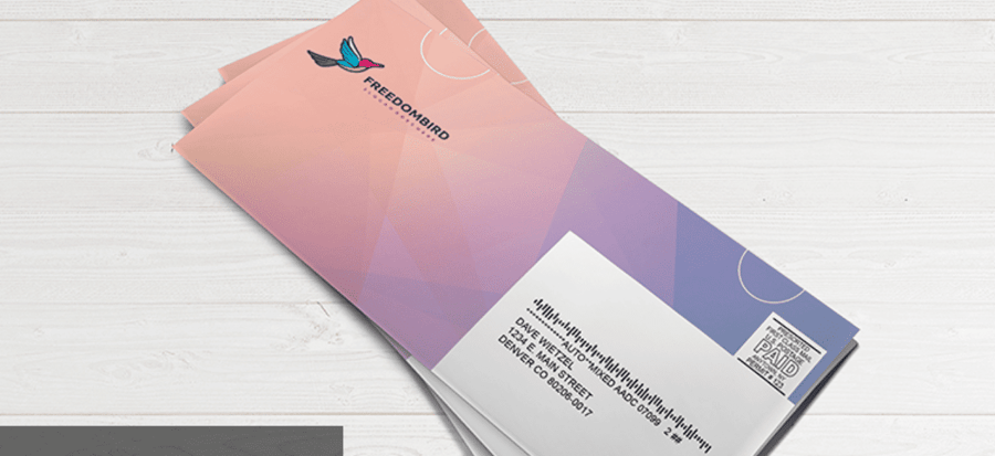 Direct mail marketing examples, a postcard campaign printed by 4OVER4.COM