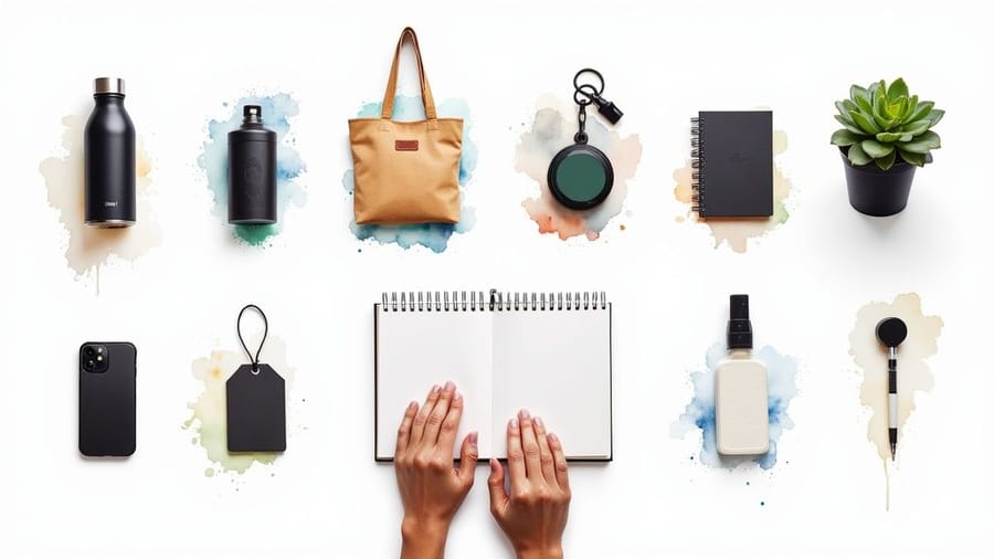 trade show giveaway ideas inspiration - a branded trade show giveaway table by 4OVER4.COM
