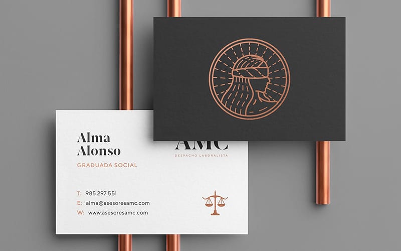 Business card design concept printed by 4OVER4.COM