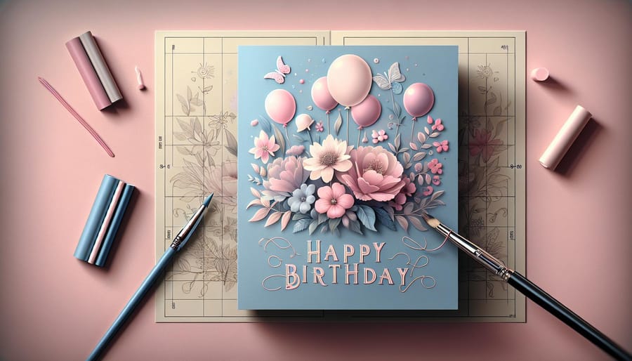 funny birthday greeting card design printed by 4OVER4.COM