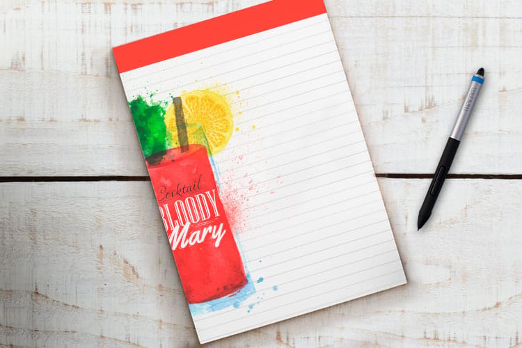 custom notepad design inspiration - notepad design ideas printed by 4OVER4.COM