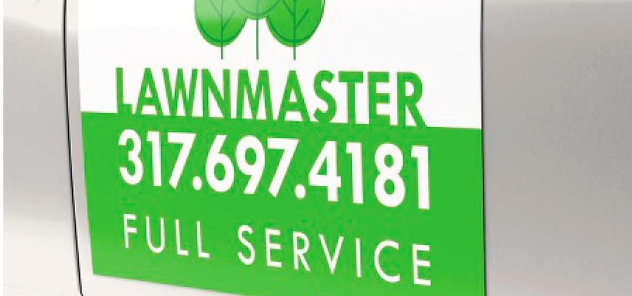 A spread of bumper sticker ideas for different businesses by 4OVER4.COM