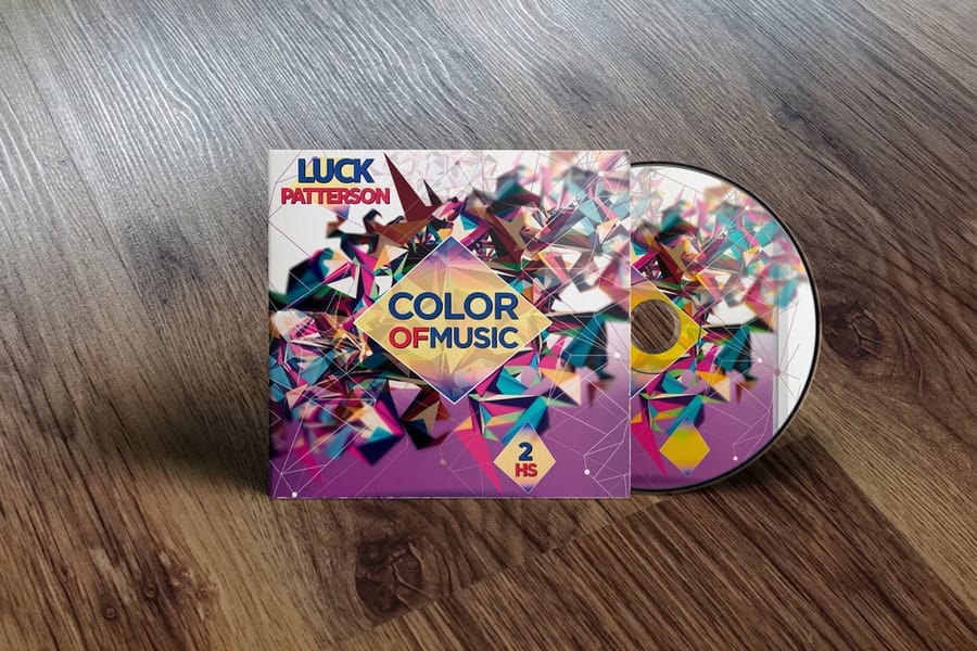 Print-ready cd cover file prepared for 4OVER4.COM
