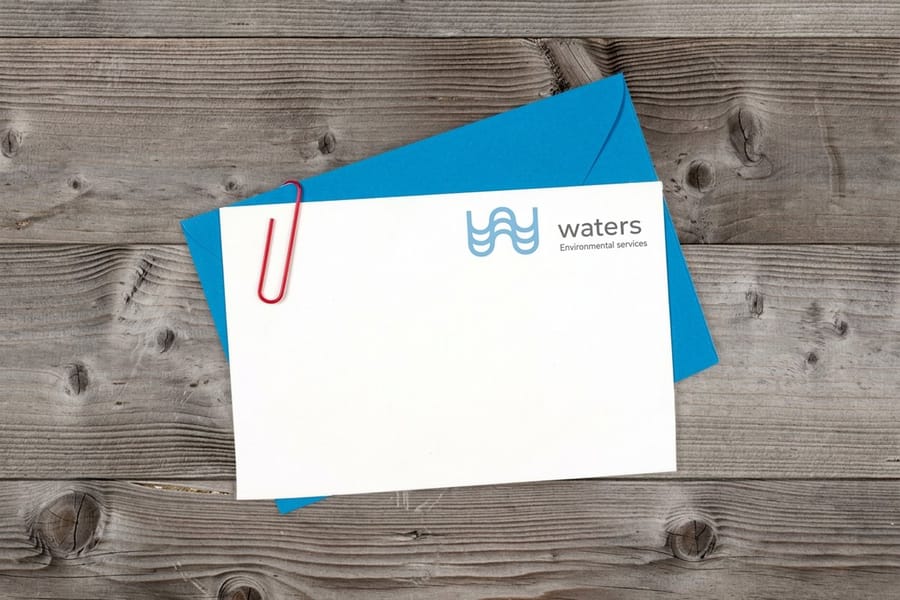 Coordinated custom notecards printed by 4OVER4