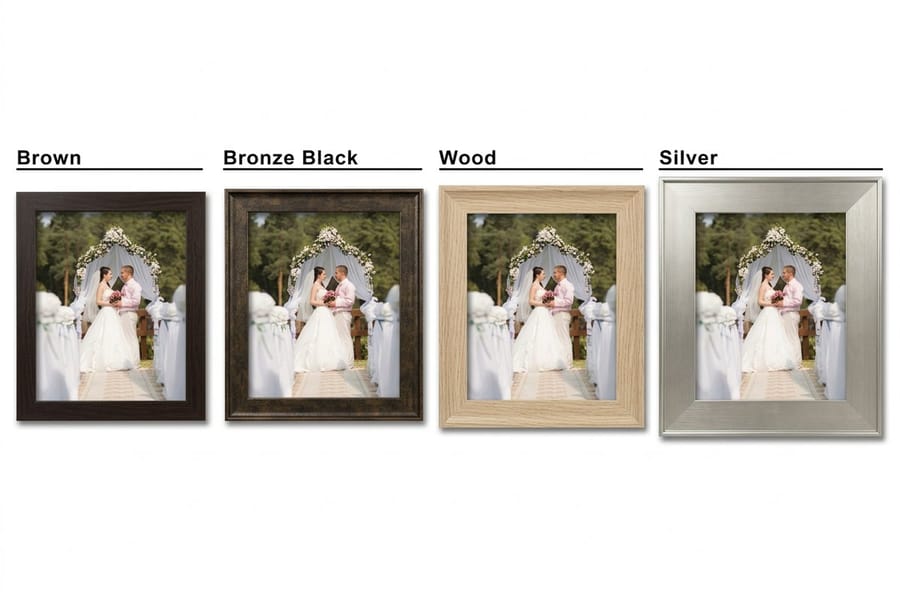 foam core print styled next to heavier framed and mounted prints by 4OVER4.COM