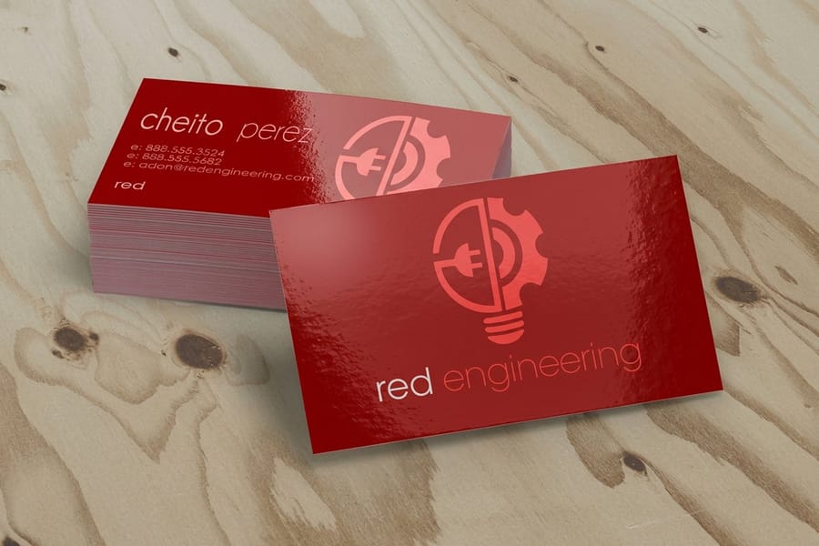 Range of paper stock finishes printed by 4OVER4