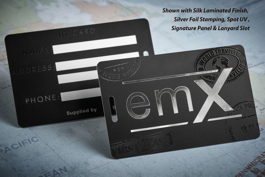 Key card holder printed with room and wifi information by 4OVER4