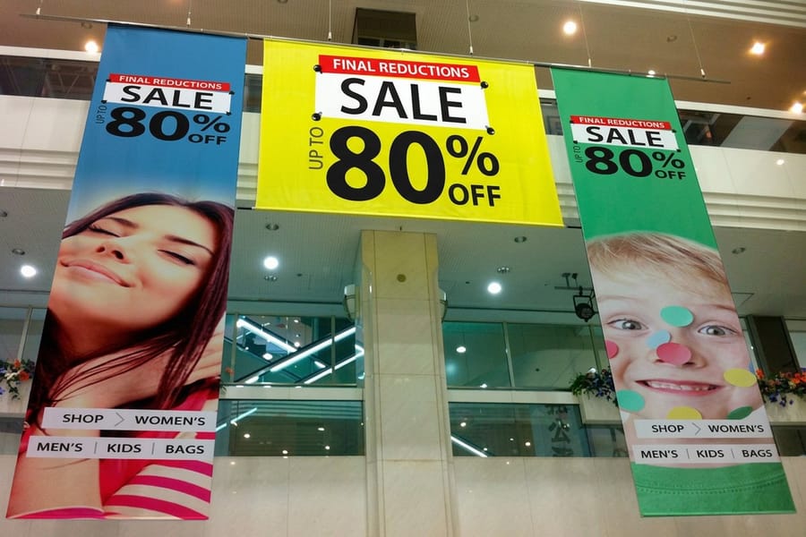 Indoor banner printed by 4OVER4 from a correctly formatted file