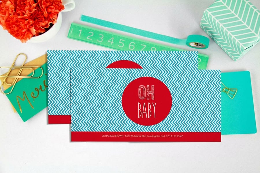 A-series invitation envelope printed by 4OVER4