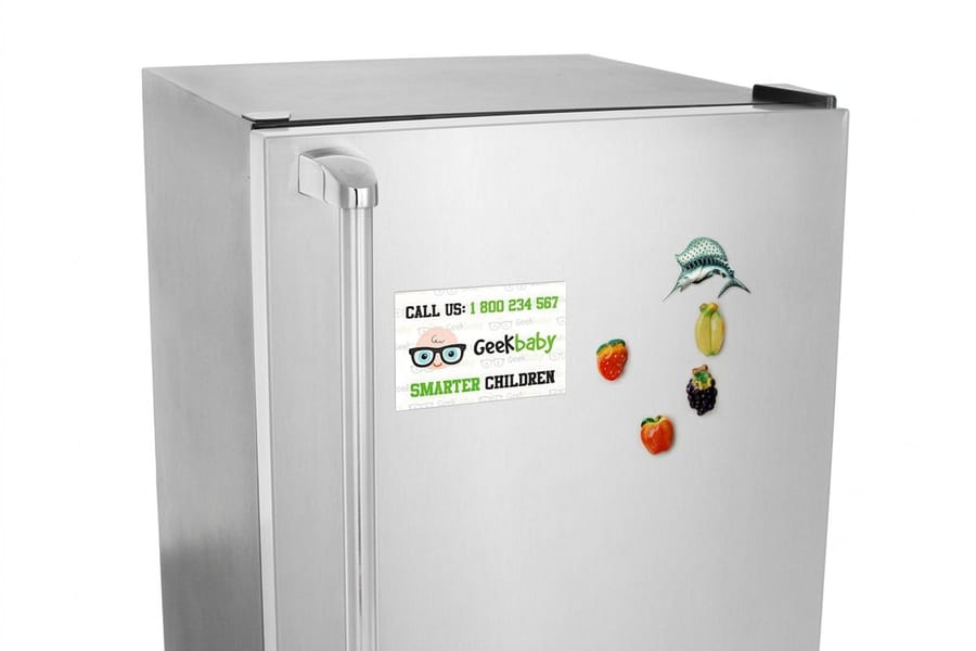 Custom promotional magnet printed by 4OVER4 on durable indoor stock