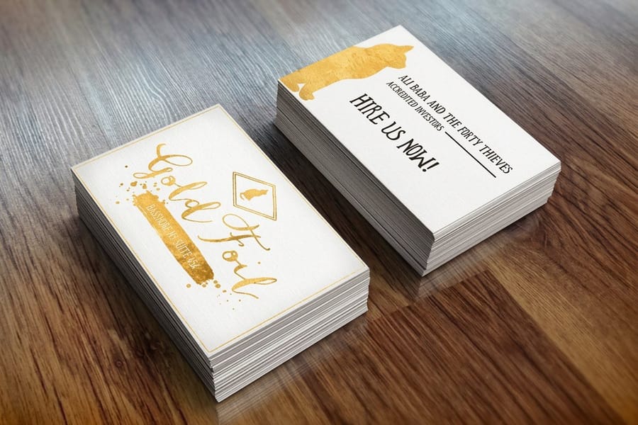 eco-friendly double sided business cards printed by 4OVER4.COM