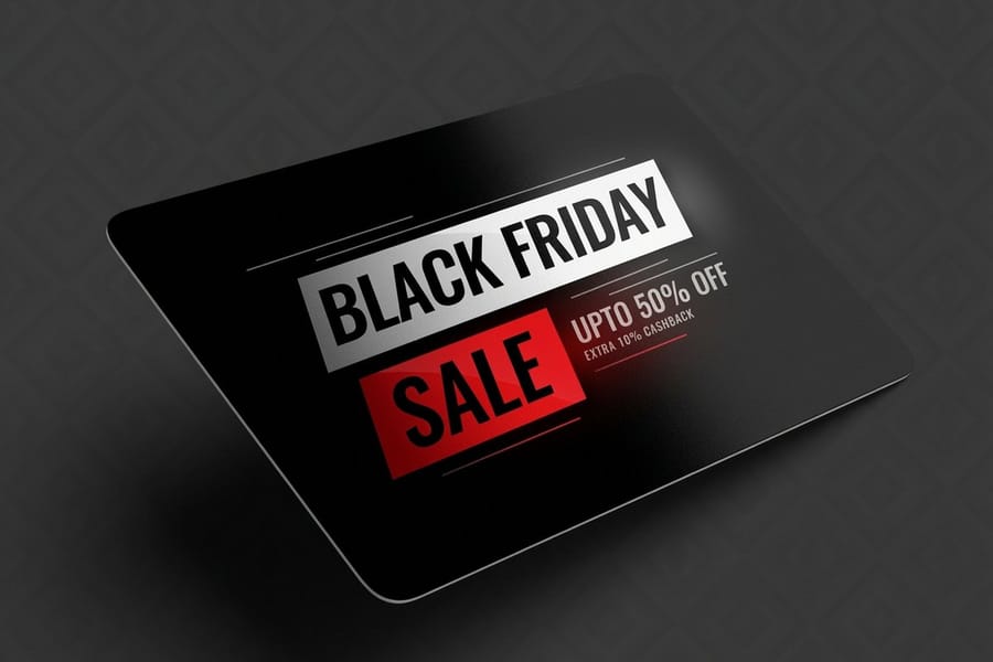Plastic discount and rewards card design printed by 4OVER4
