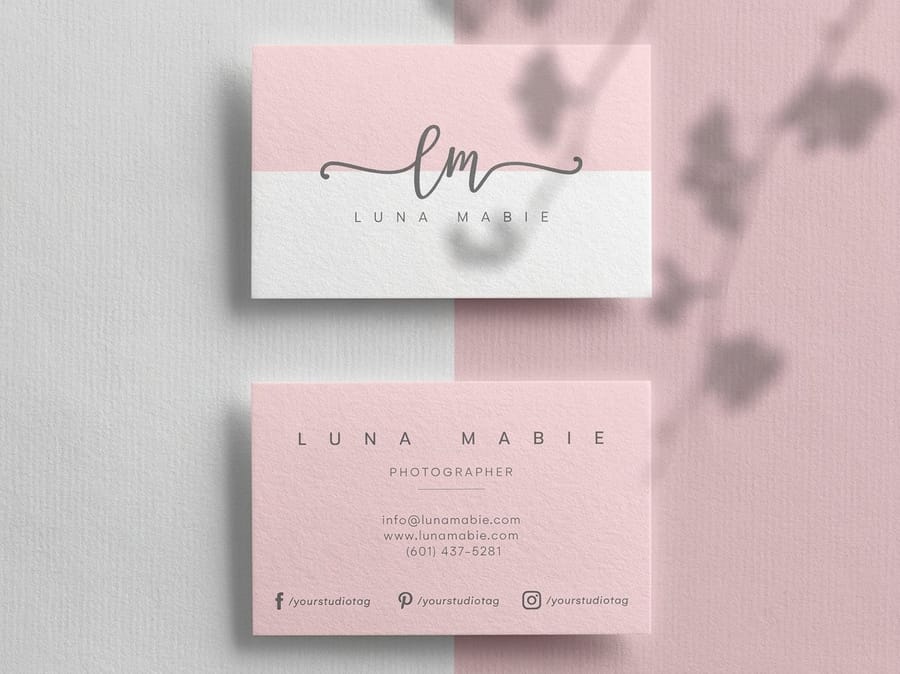Premium business cards showing print quality from 4OVER4.COM