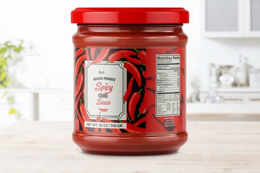 Premium packaging labels printed by 4OVER4, sized for pouch and box panels